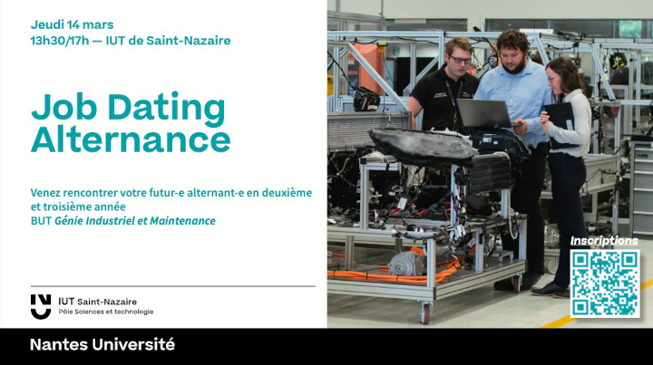 Job Dating Alternance - BUT2 & 3 Génie Industriel et Maintenance