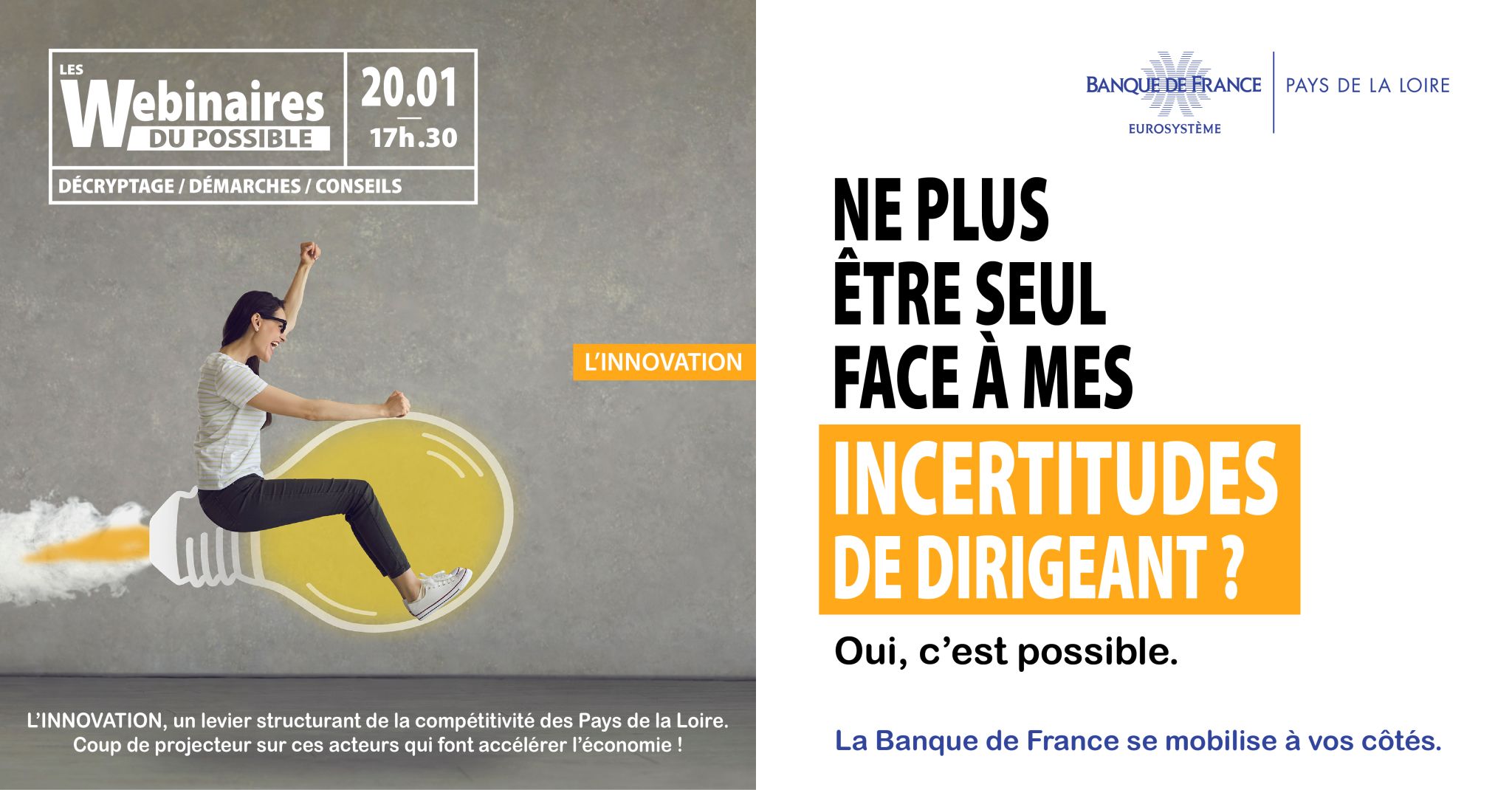 Découvrez le Webinaire du possible sur l'Innovation en Pays de la Loire (replay)